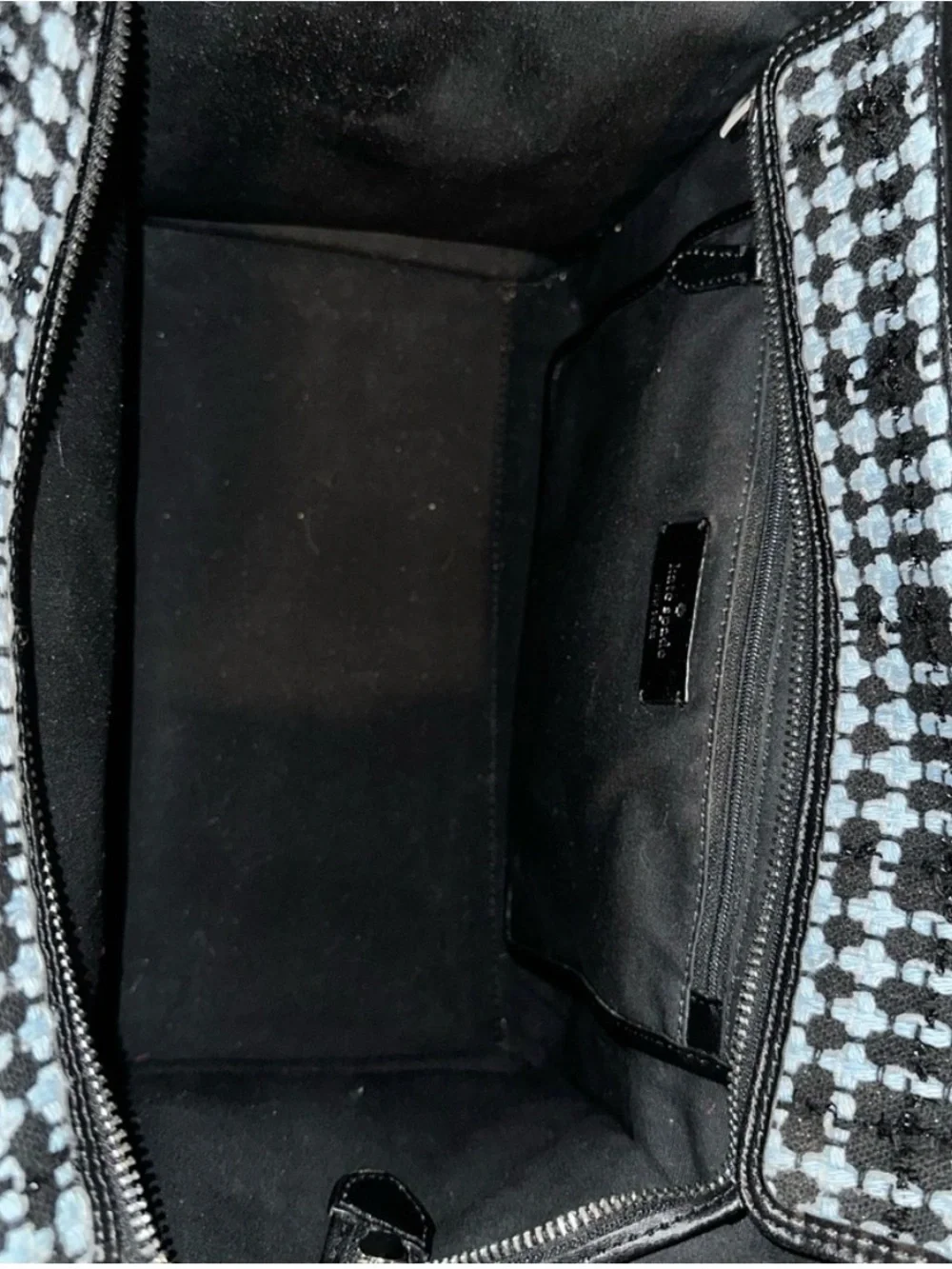 kate spade Black and White Tweed Tote